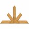 Ekena Millwork Saratoga Rough Sawn Timber Gable Bracket, Western Red Cedar, 60"W x 38"H x 4"D x 6"F, 15/12 Pitch GBW060X38X0406SAR00RWR - alternate 1